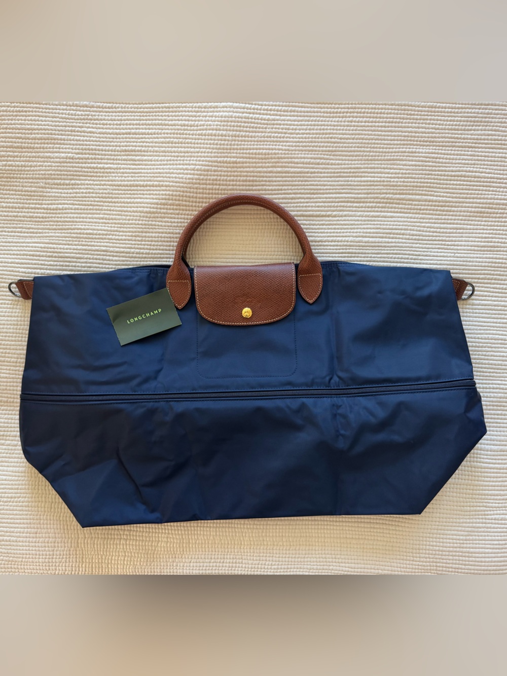 Longchamp Le Pliage Original Travel Bag Expandable in Navy